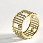 ring, 750 gold, brillanten